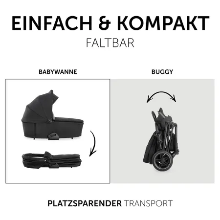 Einfach und kompakt faltbar