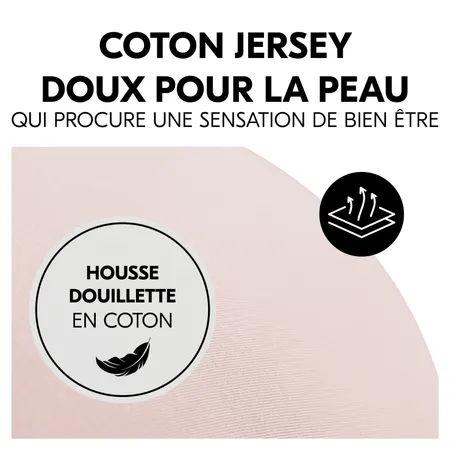 Housse en coton respirante et douce