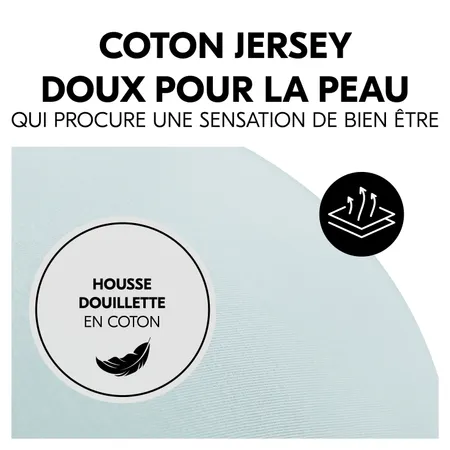 Housse en coton respirante et douce