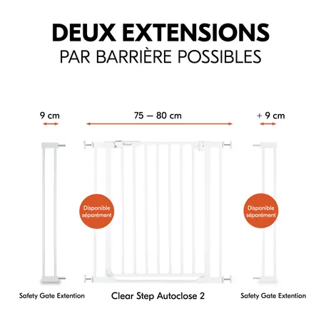 Deux extensions par barrière possibles