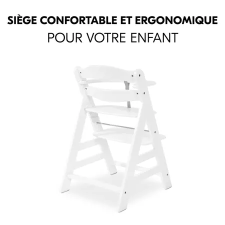 Chaise haute ergonomique qui grandit avec l'enfant