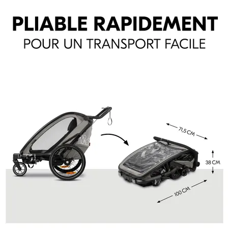 Facilement et rapidement pliable