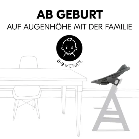 Am Tisch dabei - schon ab Geburt auf Augenhöhe