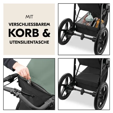 Mit verschließbarem Korb