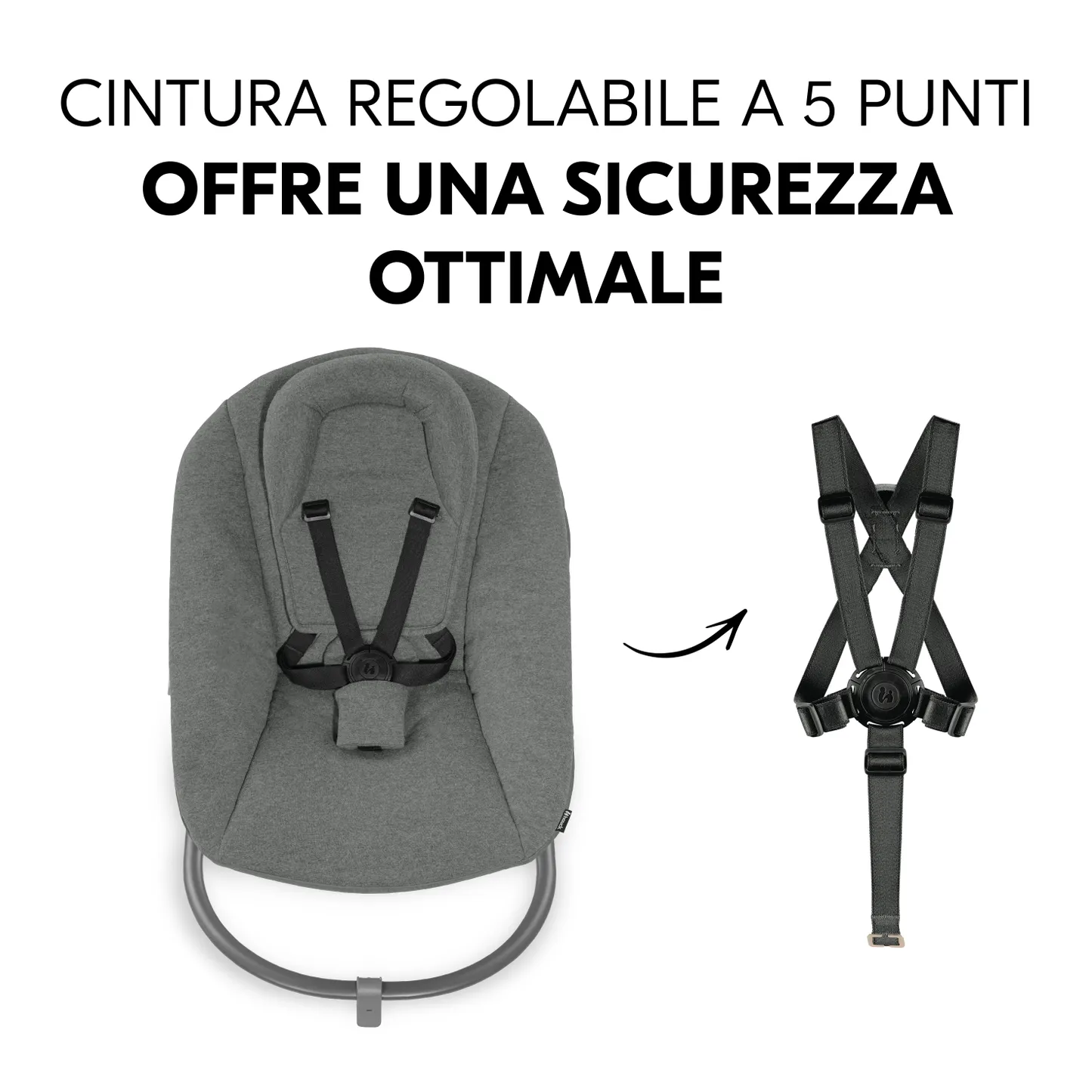 Alpha Bouncer Premium with 5-point harness