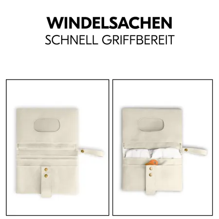 Windelsachen griffbereit dank cleverer Aufteilung