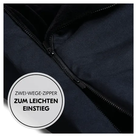 Zwei-Wege-Zipper zum leichten Einstieg