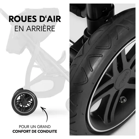 Conduite agréable avec roues d'air arrière