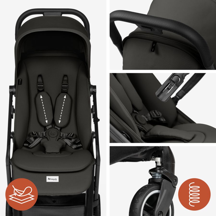 Comfortable and safe – including seat liner