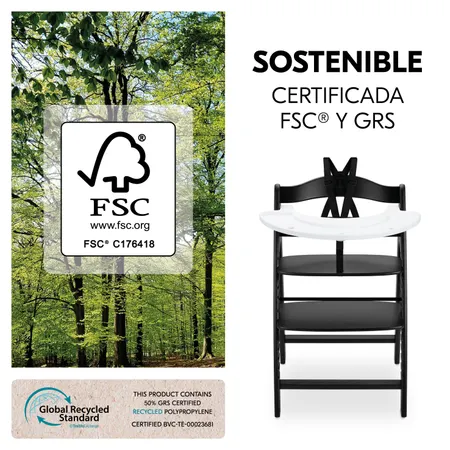 Fabricada con materiales sostenibles