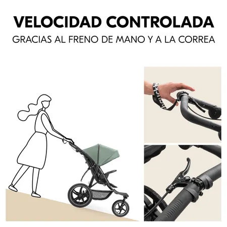 Velocidad controlada gracias al freno de mano