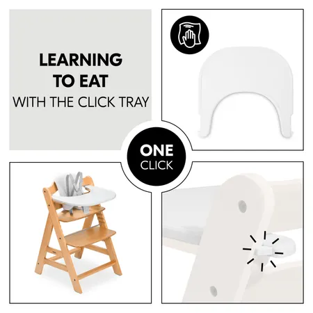 Learning to eat with the click tray