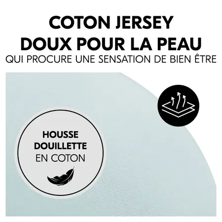 Housse en coton respirante et douce