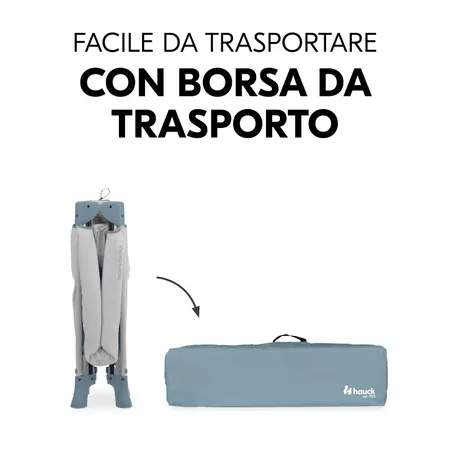 Facile da trasportare con borsa da trasporto