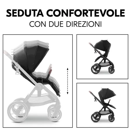 Seduta confortevole in due direzioni di marcia