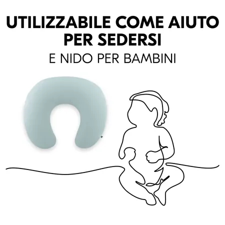 Utilizzabile come ausilio per sedersi e baby nest
