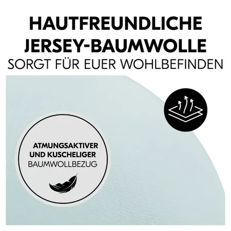 Atmungsaktiver und kuscheliger Baumwollbezug