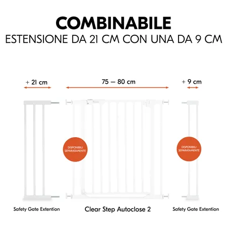 Estensione 21 cm combinabile con modello 9 cm