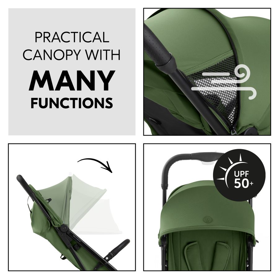 Canopy with UV protection and mesh windows