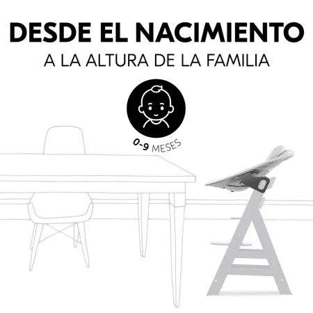 Siempre a la mesa: desde el nacimiento a tu altura