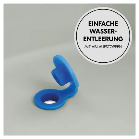 Einfache Wasserentleerung mit Ablaufstopfen