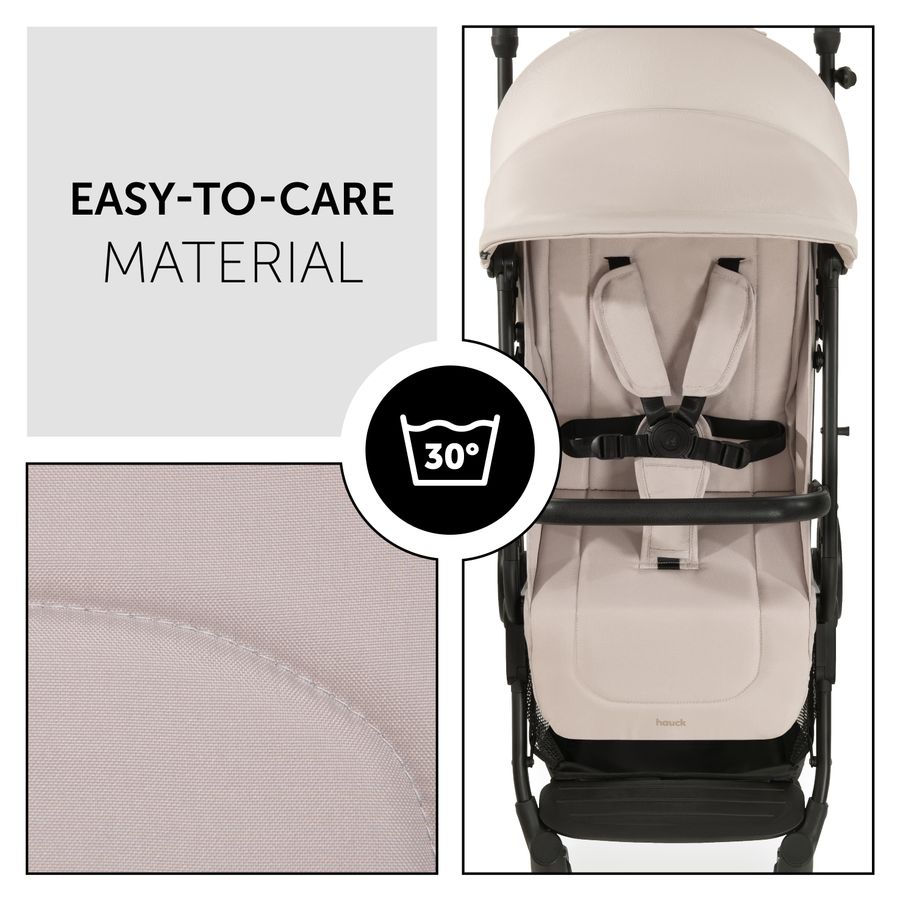 Easy-to-care and machine washable material