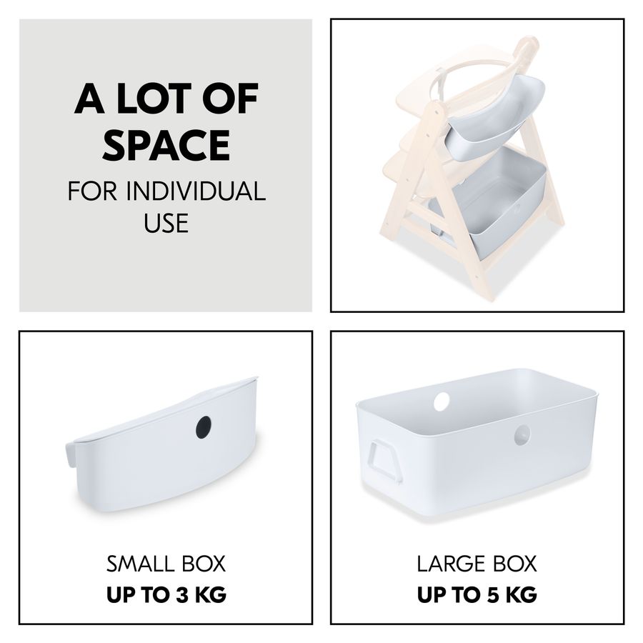 Plenty of storage space for individual use