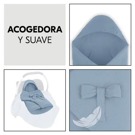 Acolchado acogedor y capucha protectora