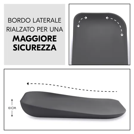 Bordi laterali per una maggiore sicurezza