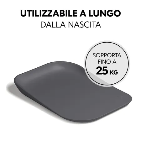 Utilizzabile a lungo, dalla nascita fino a 25 kg