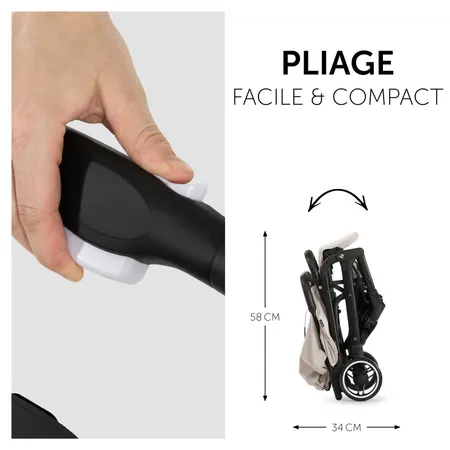 Pliable d’une main, facile à transporter