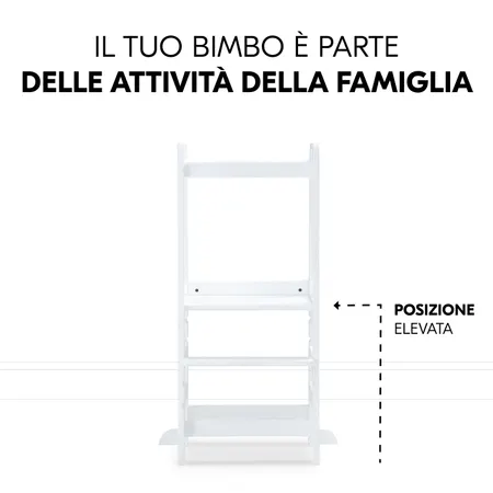 Il bimbo partecipa alle attività della famiglia