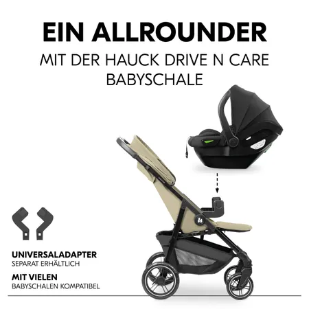 Mit vielen Babyschalen kompatibel