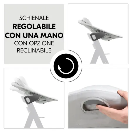 Schienale regolabile, per bimbi curiosi o stanchi