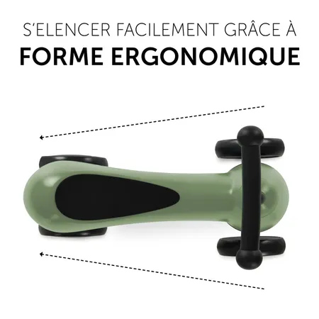 S’elancer facilement grâce à forme ergonomique
