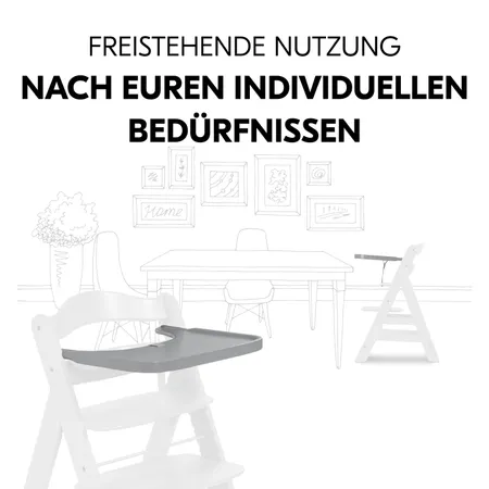 Ermöglicht freistehende Nutzung des Alpha+