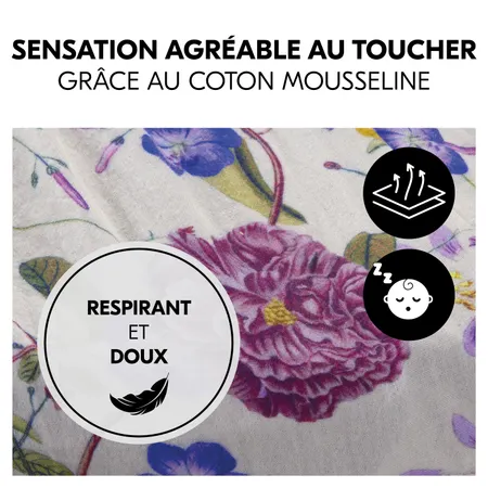 Drap-housse doux pour matelas de lit de voyage