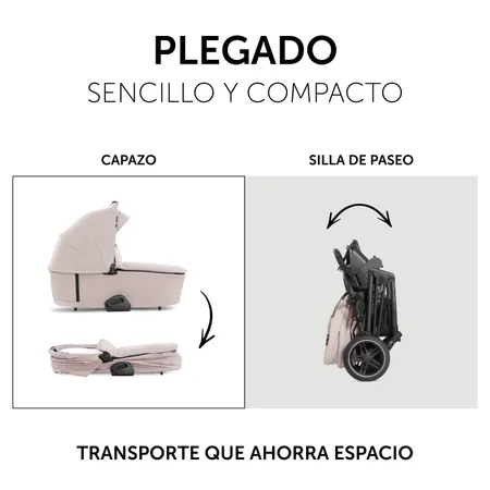 Plegado fácil y compacto