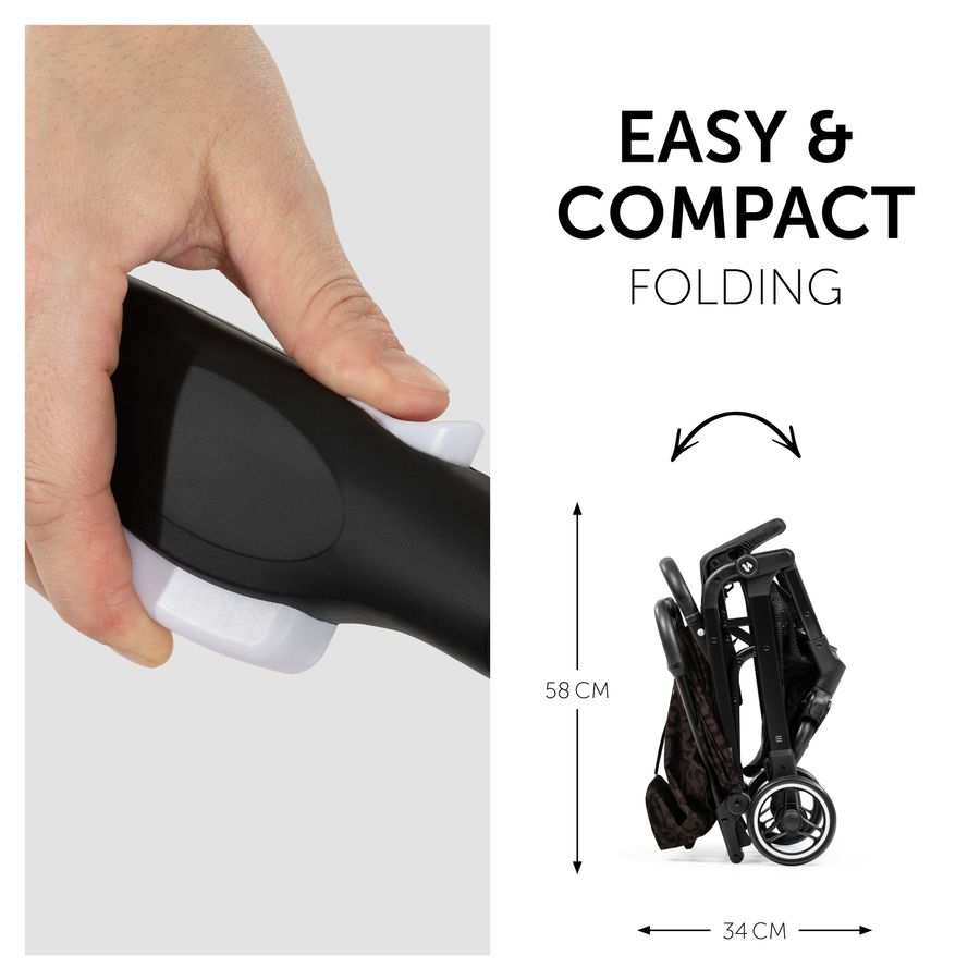 One-handed folding, light and comfy carrying
