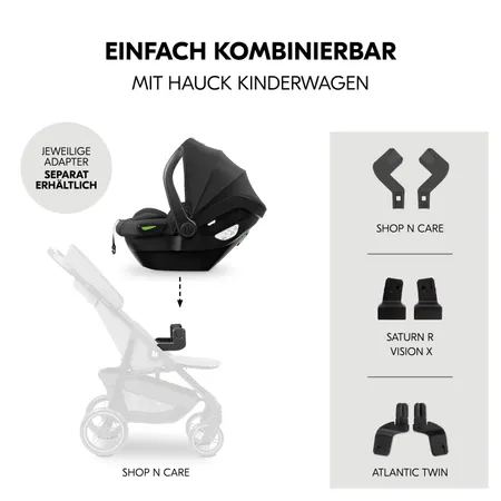 Einfach kombinierbar mit hauck Kinderwagen