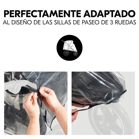 Fijación para sillas de paseo de tres ruedas