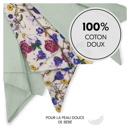100% coton pour la peau sensible de bébé