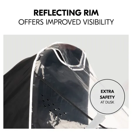 Elevated visibility thanks to reflecting rim