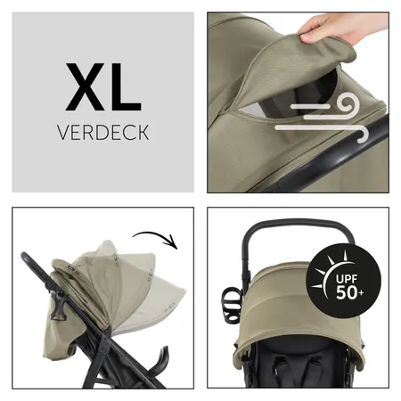 XL Verdeck mit UV-Schutz 50+