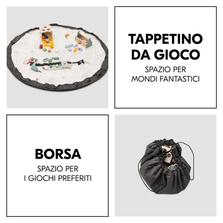 Tappeto e sacca in un unico prodotto