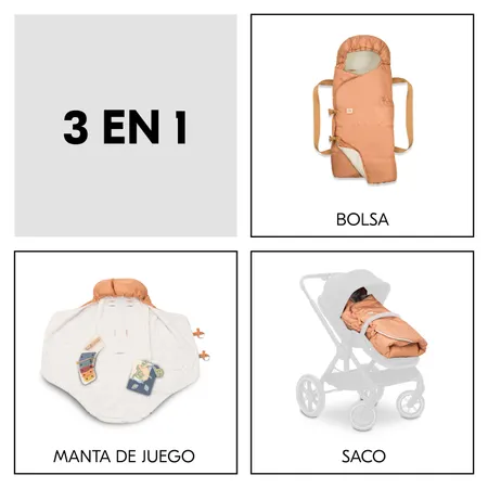 Bolsa, saco y manta de juego 3 en 1