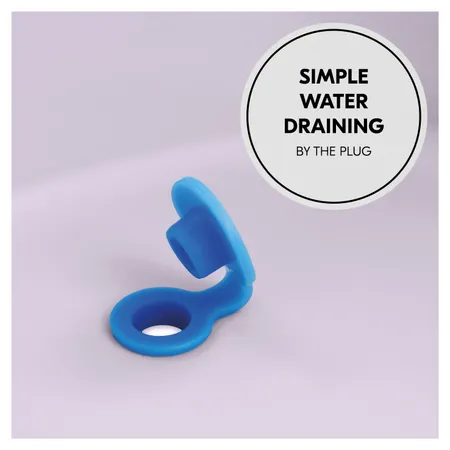 Simple water draining by the plug