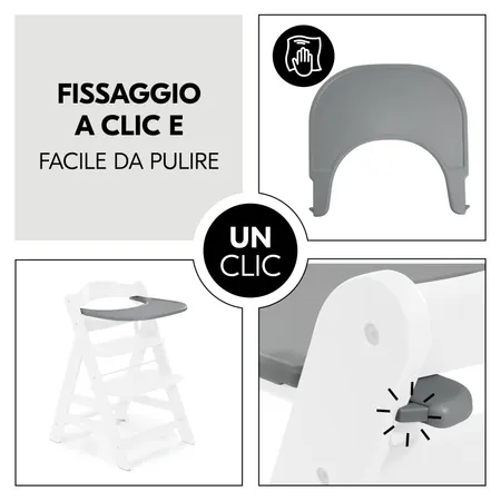 Fissaggio con un solo clic e facile da pulire