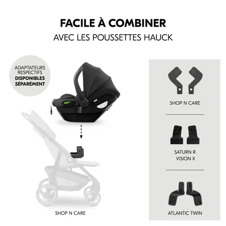 Facile à combiner avec les poussettes hauck