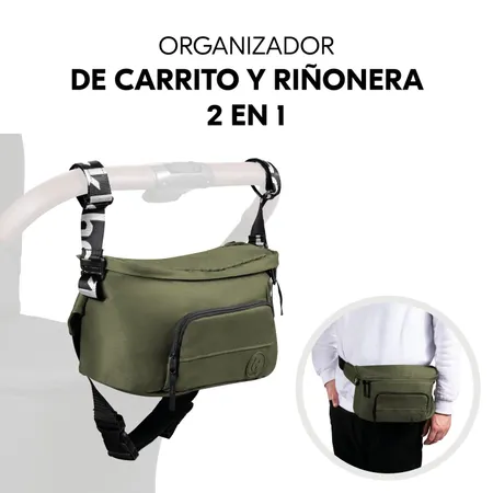 2 en 1: organizador para carrito y riñonera